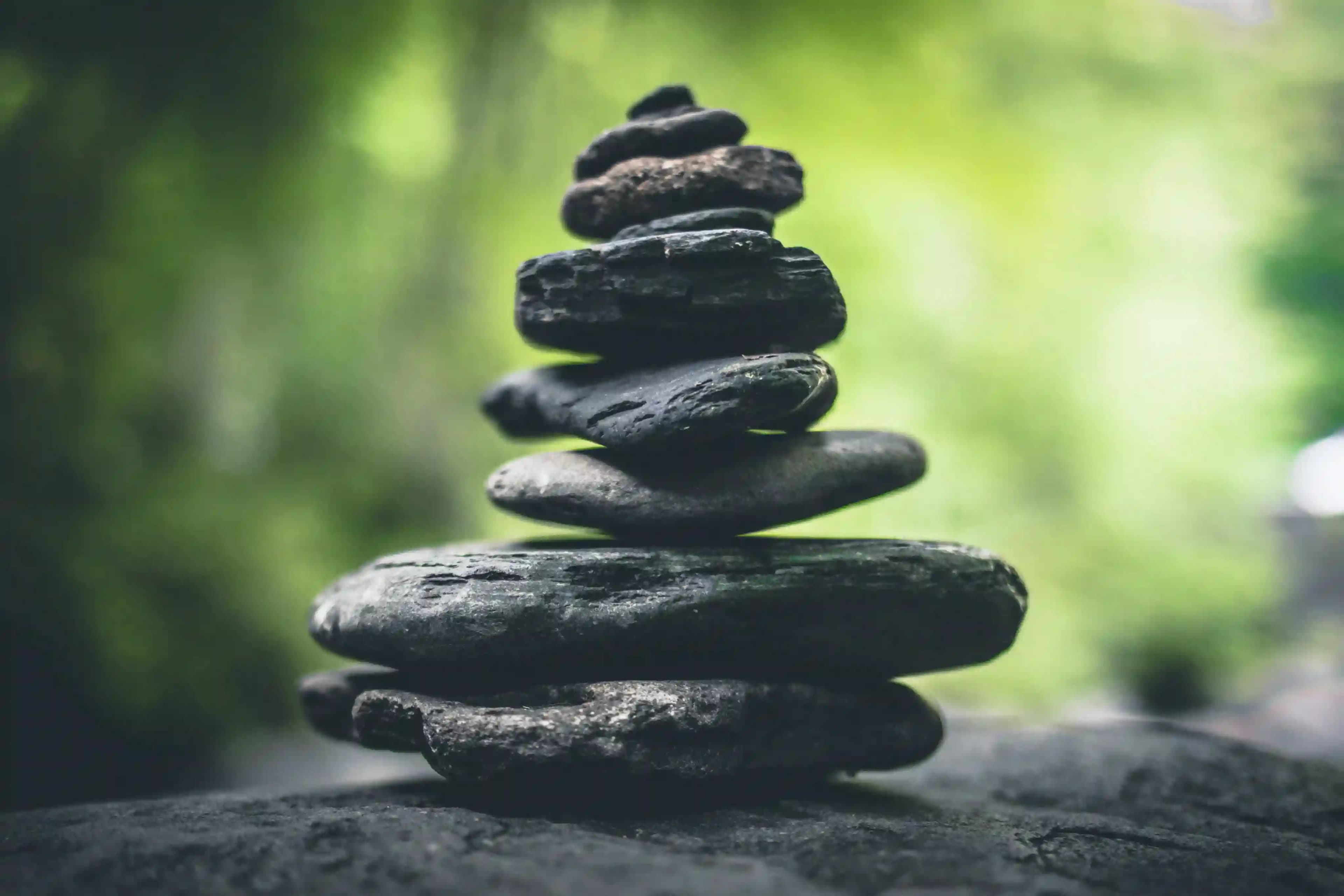 Stones stacked on top of each other